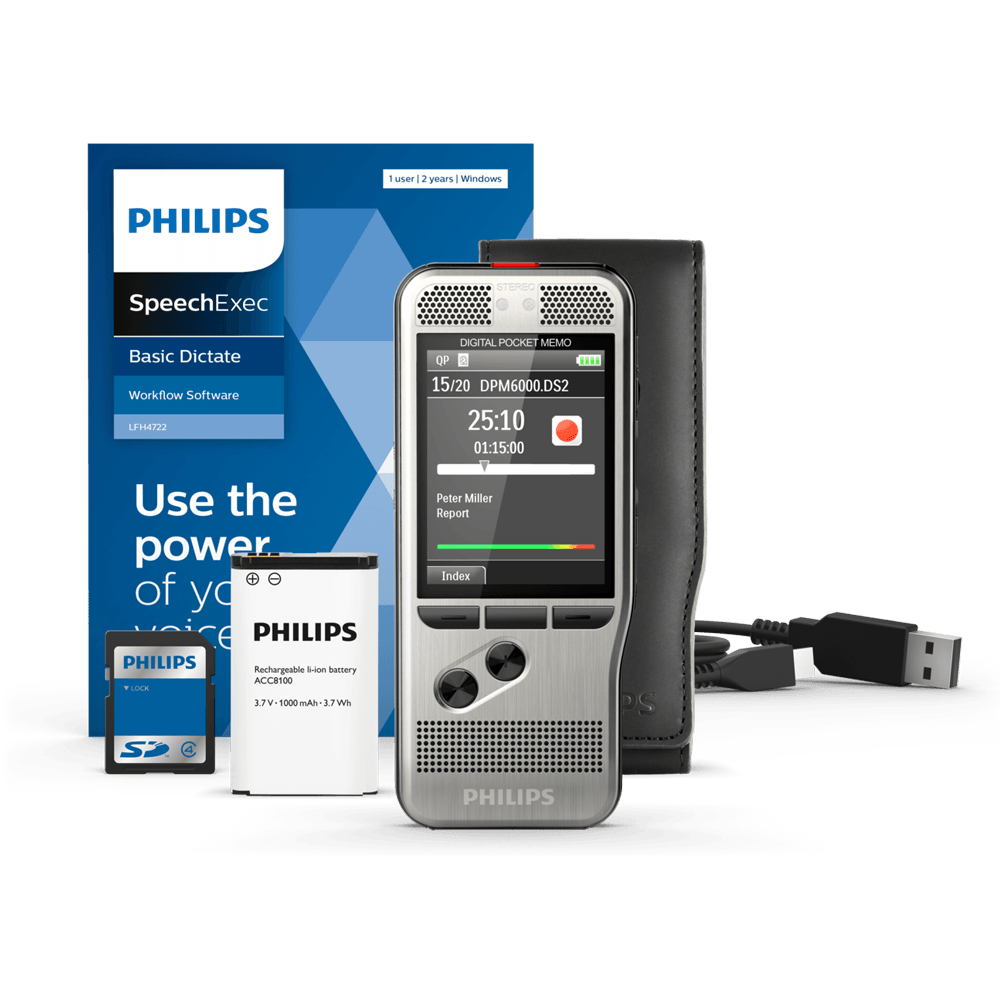 Philips DPM6000 Pocket Memo Voice Recorder - DigiBox.ca