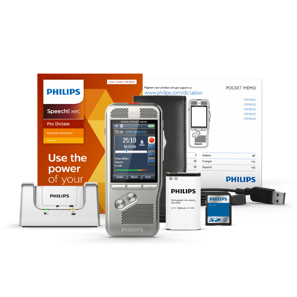 Philips DPM-8000 Pocket Memo Voice Recorder - DigiBox.ca