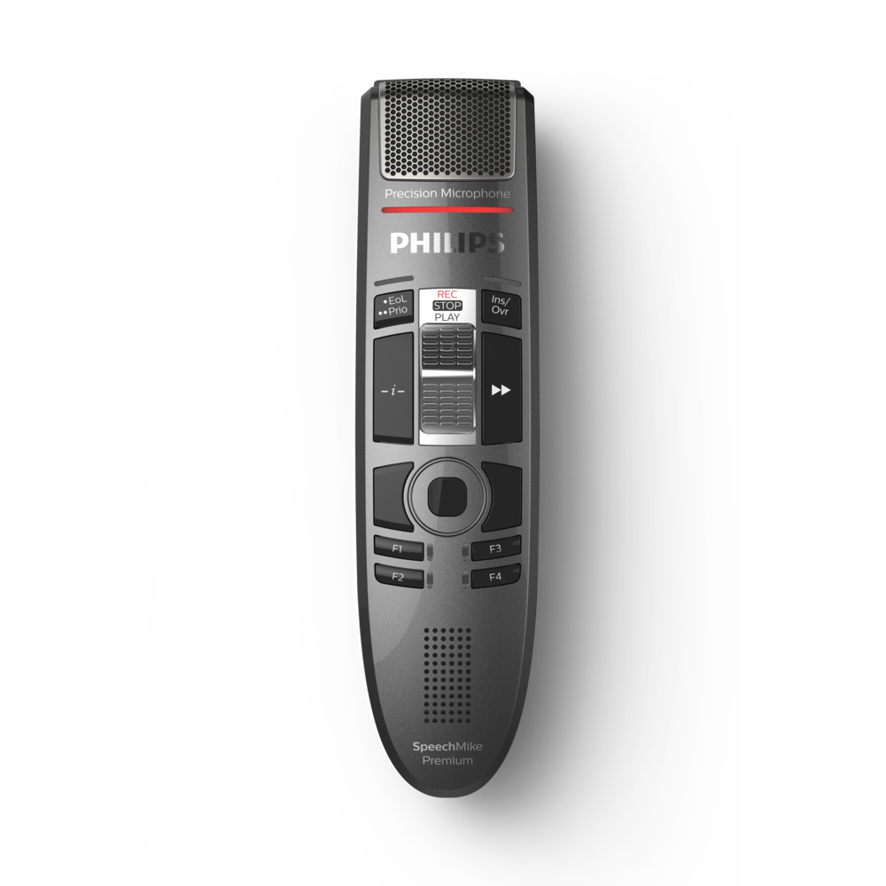 Microphone de dictée SpeechMike Premium Touch SMP3710 - interrupteur à glissière