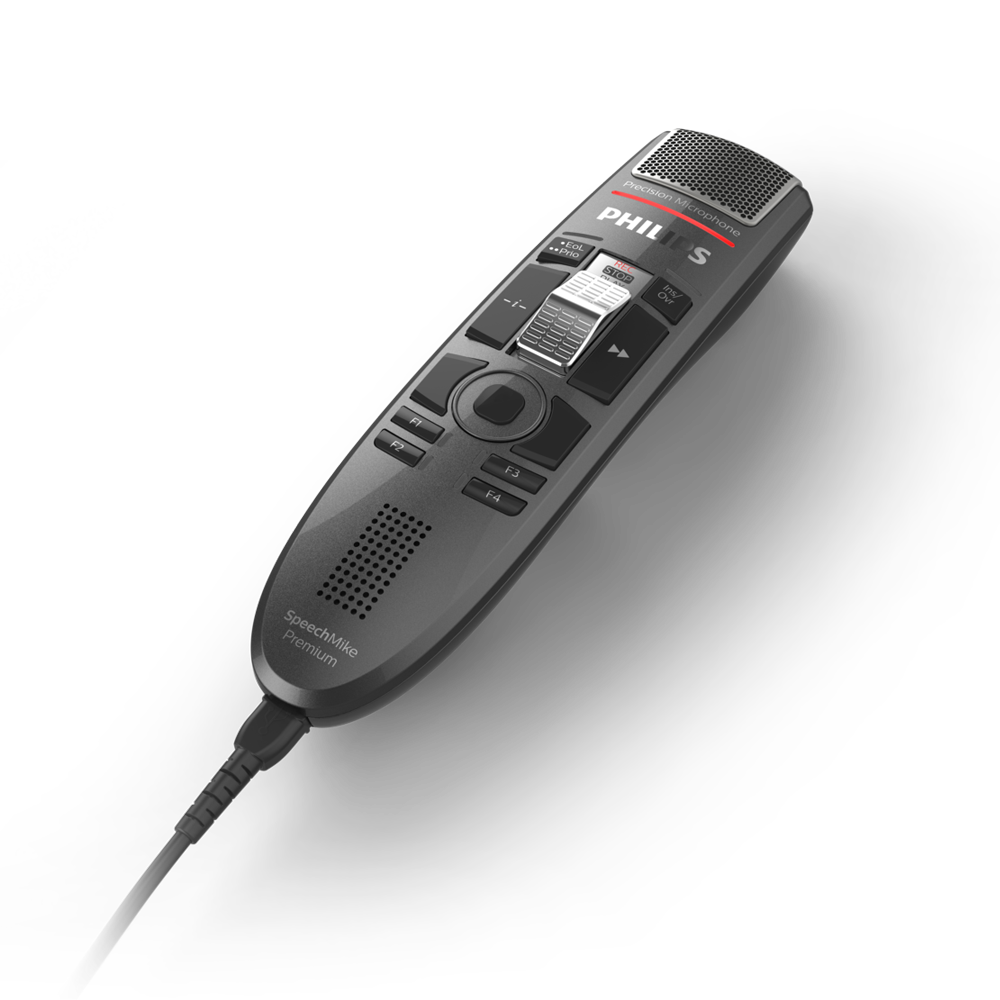 Microphone de dictée SpeechMike Premium Touch SMP3710 - interrupteur à glissière