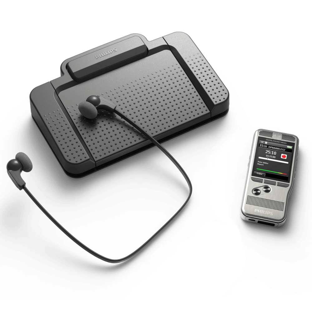 Philips DPM6700 Pocket Memo Dictation and Transcription Set - DigiBox.ca