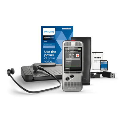 Philips DPM6700 Pocket Memo Dictation and Transcription Set - DigiBox.ca