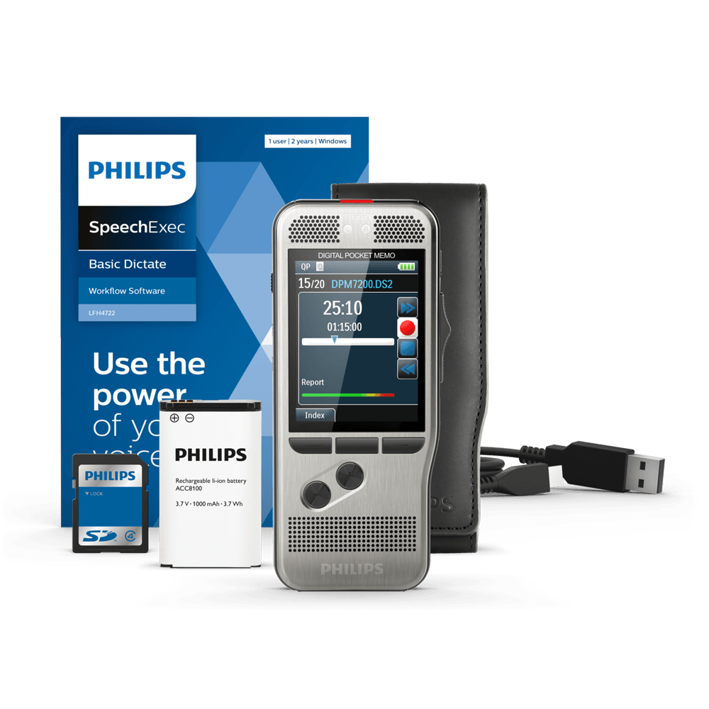 Philips DPM7000 Pocket Memo Voice Recorder - DigiBox.ca