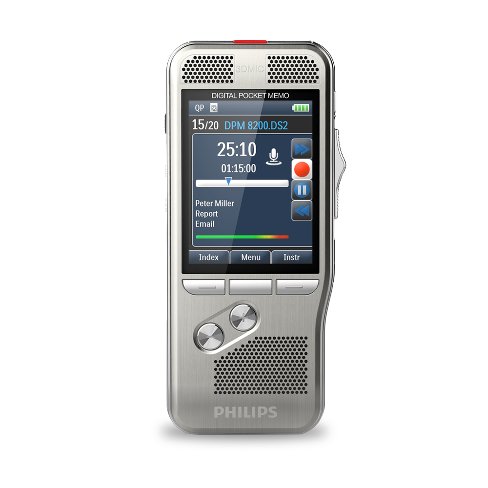 Philips PocketMemo Slide Switch Voice Recorder DPM8100