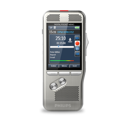 Philips PocketMemo Slide Switch Voice Recorder With Barcode Reader DPM8500