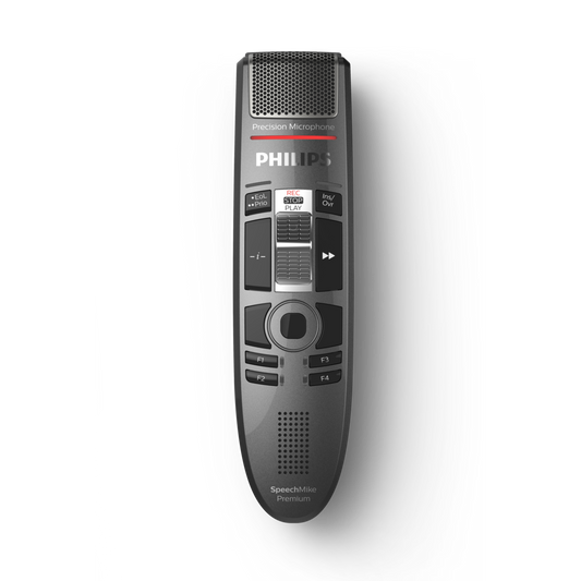 Microphone de dictée SpeechMike Premium Touch SMP3710 - interrupteur à glissière